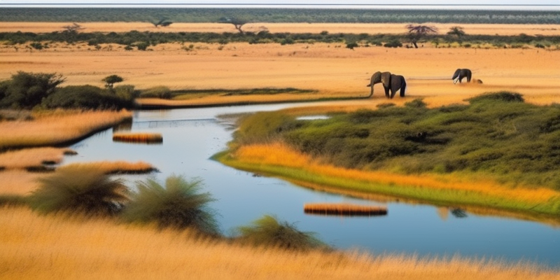 Beautiful view of Botswana