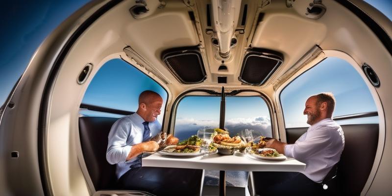 Gourmet Helicopter Dining Experience